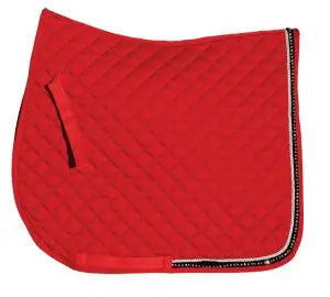 Rhinegold Elite Diamante Trim Saddle Cloth - Birdham Animal Feeds