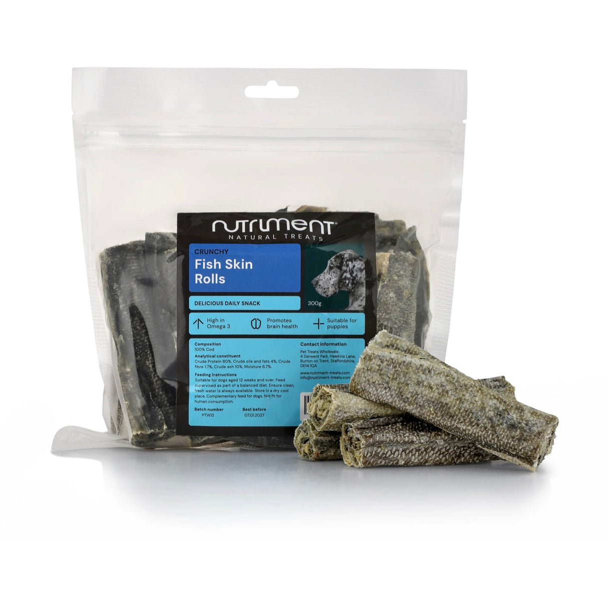 Nutriment Fish Skin Rolls 300g