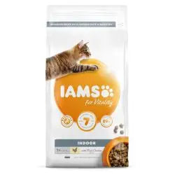 Iams For Vitality Indoor Cat Food With Fresh Chicken 2kg Iams