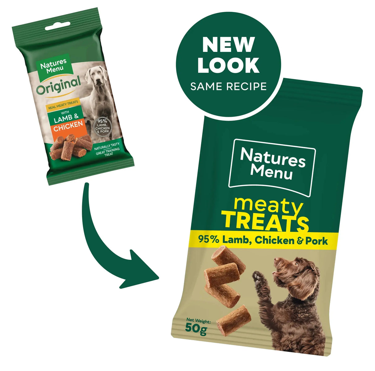 Natures Menu Lamb, Chicken & Pork Meaty Treats Natures Menu