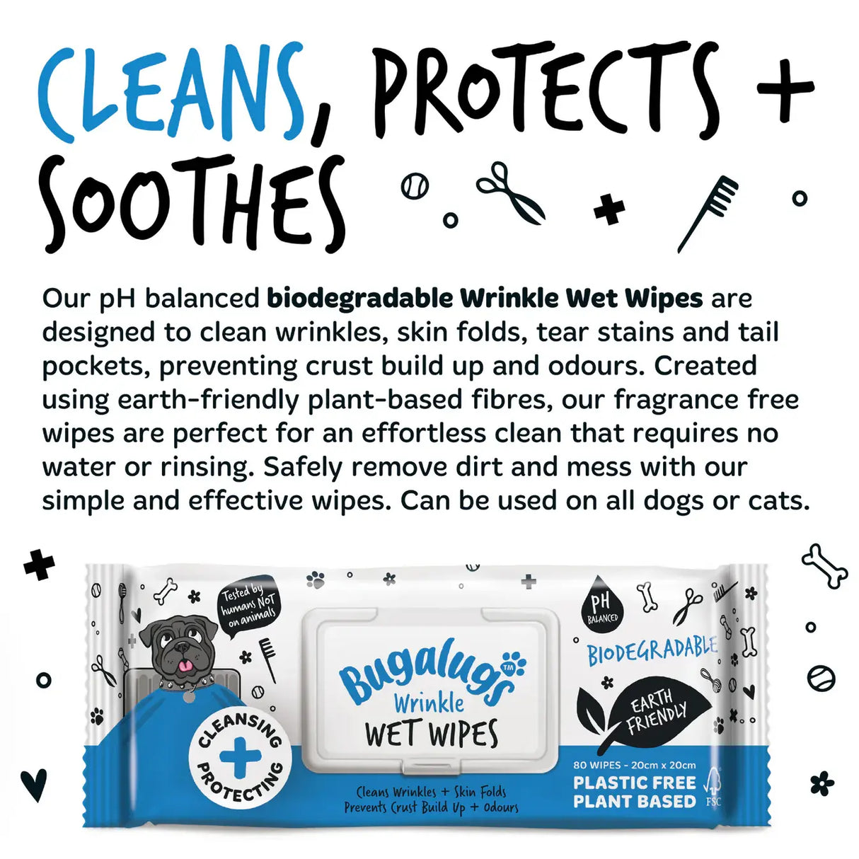 Bugalugs Wrinkle Wet Wipes Bugalugs