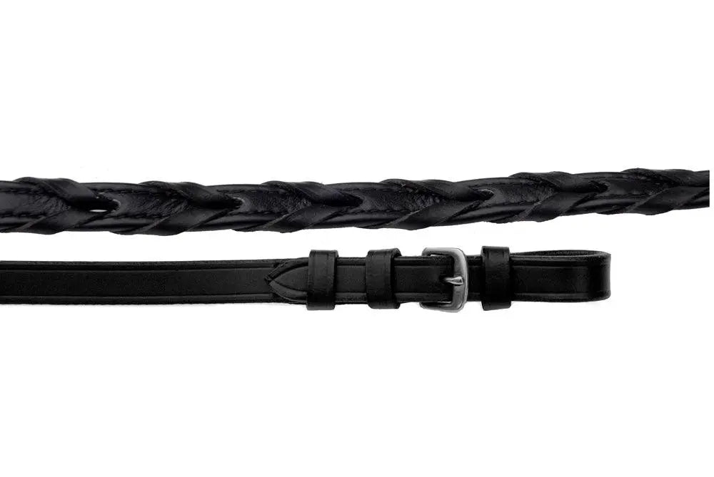 Rhinegold Softee Leather Laced Reins - Birdham Animal Feeds