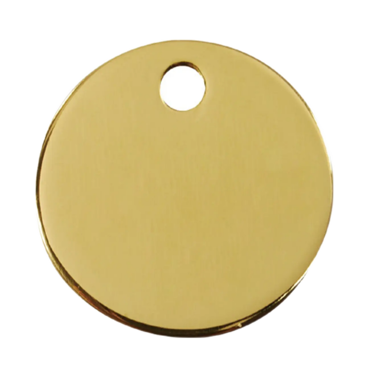 Brass Circle Pet Tag - Birdham Animal Feeds