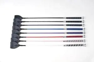 Rhinegold Grip Handle Crop with Silver Button Top - Birdham Animal Feeds