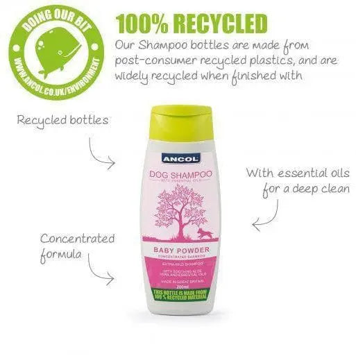Ancol Baby Powder Dog Shampoo 200ml - Birdham Animal Feeds