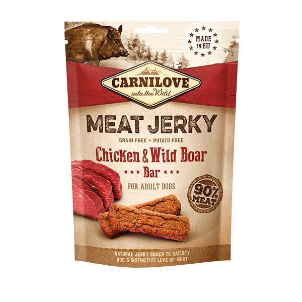 Carnilove Jerky Chicken with Wild Boar Bar - Birdham Animal Feeds
