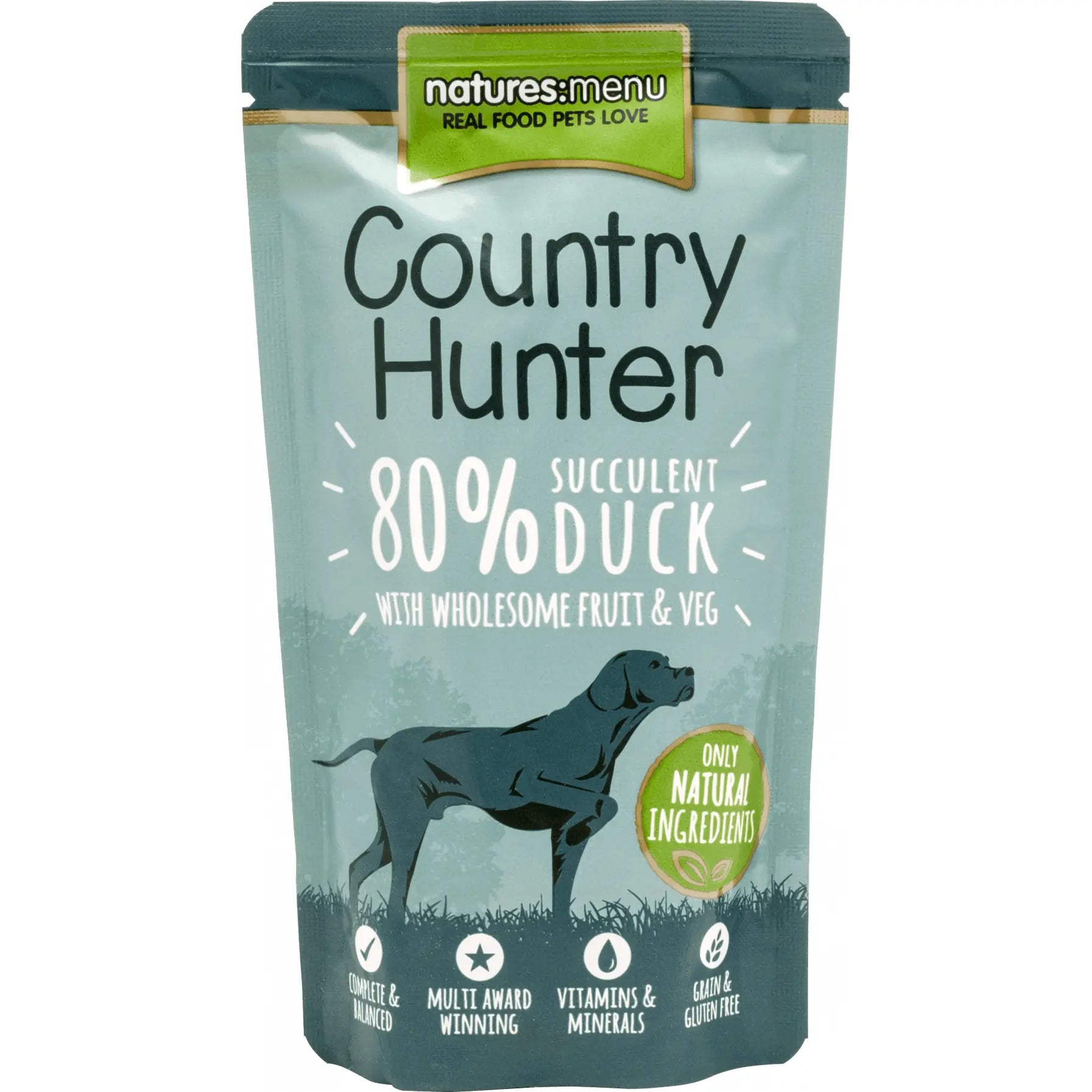 Natures Menu Country Hunter 80 Succulent Duck Pouches 150g