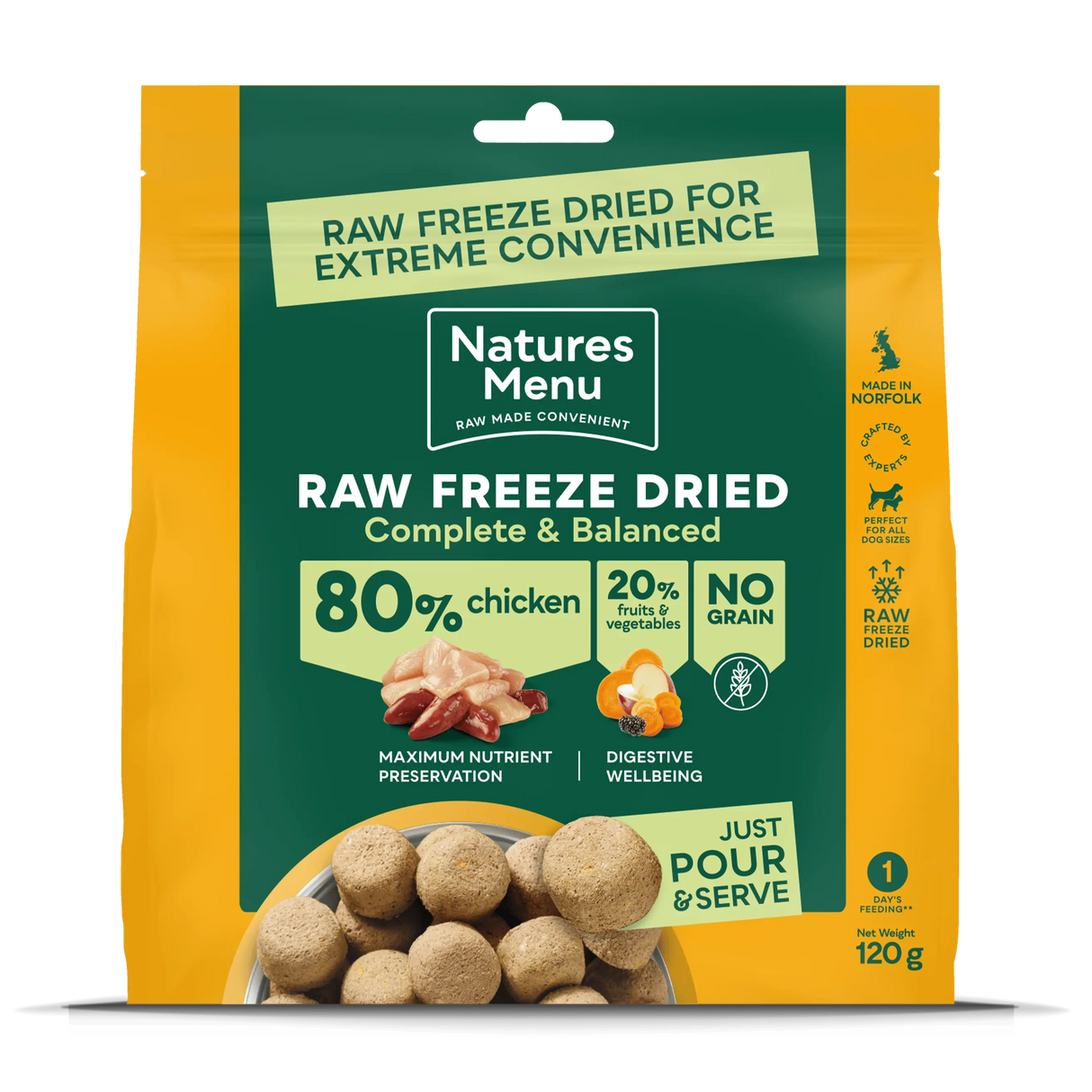 Natures Menu Raw Freeze Dried Chicken Natures Menu