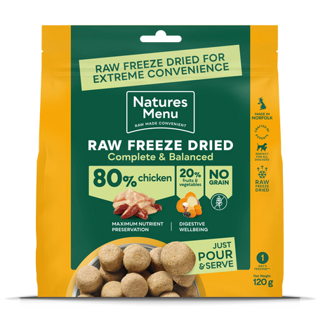 Natures Menu Raw Freeze Dried Chicken Natures Menu