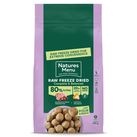Natures Menu Raw Freeze Dried Turkey Natures Menu