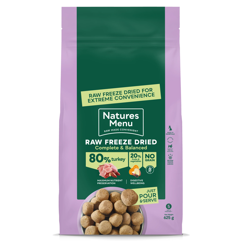 Natures Menu Raw Freeze Dried Turkey Natures Menu