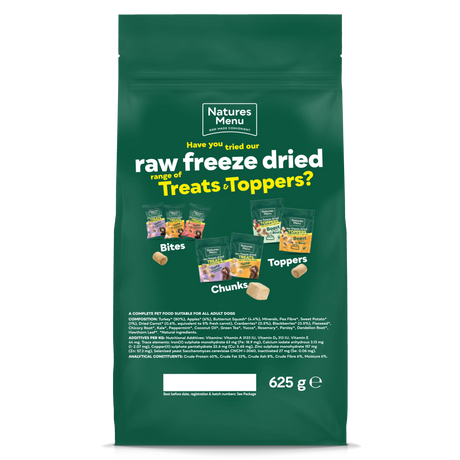 Natures Menu Raw Freeze Dried Turkey Natures Menu