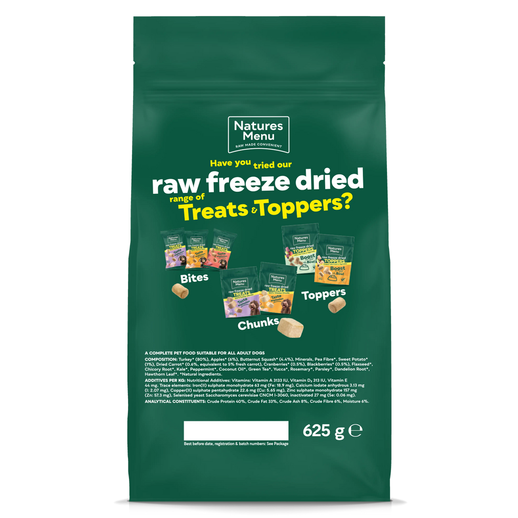 Natures Menu Raw Freeze Dried Turkey Natures Menu