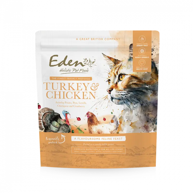 Eden Turkey and Chicken Cat Food Eden