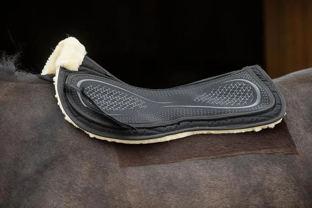 Rhinegold Luxe Lined Silicone Top Saddle Pad - Birdham Animal Feeds