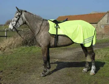 Rhinegold Bright Yellow Cutaway Mesh Ride On Rug - Birdham Animal Feeds