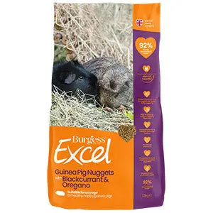Burgess Excel Guinea Pig Nuggets with Blackcurrant and Oregano - Birdham Animal Feeds