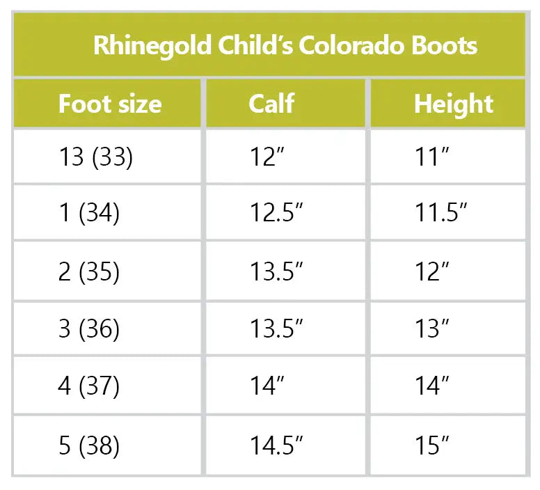 Rhinegold Childrens Elite Colorado Boot - Birdham Animal Feeds