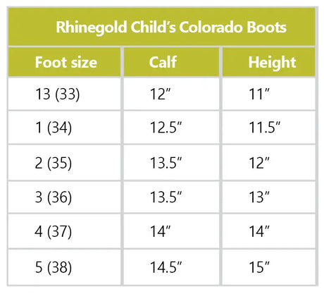 Rhinegold Childrens Elite Colorado Boot - Birdham Animal Feeds