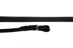 Rhinegold Italian Leather Flexible Grip Rubber Reins - Birdham Animal Feeds