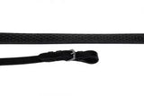 Rhinegold Italian Leather Flexible Grip Rubber Reins - Birdham Animal Feeds