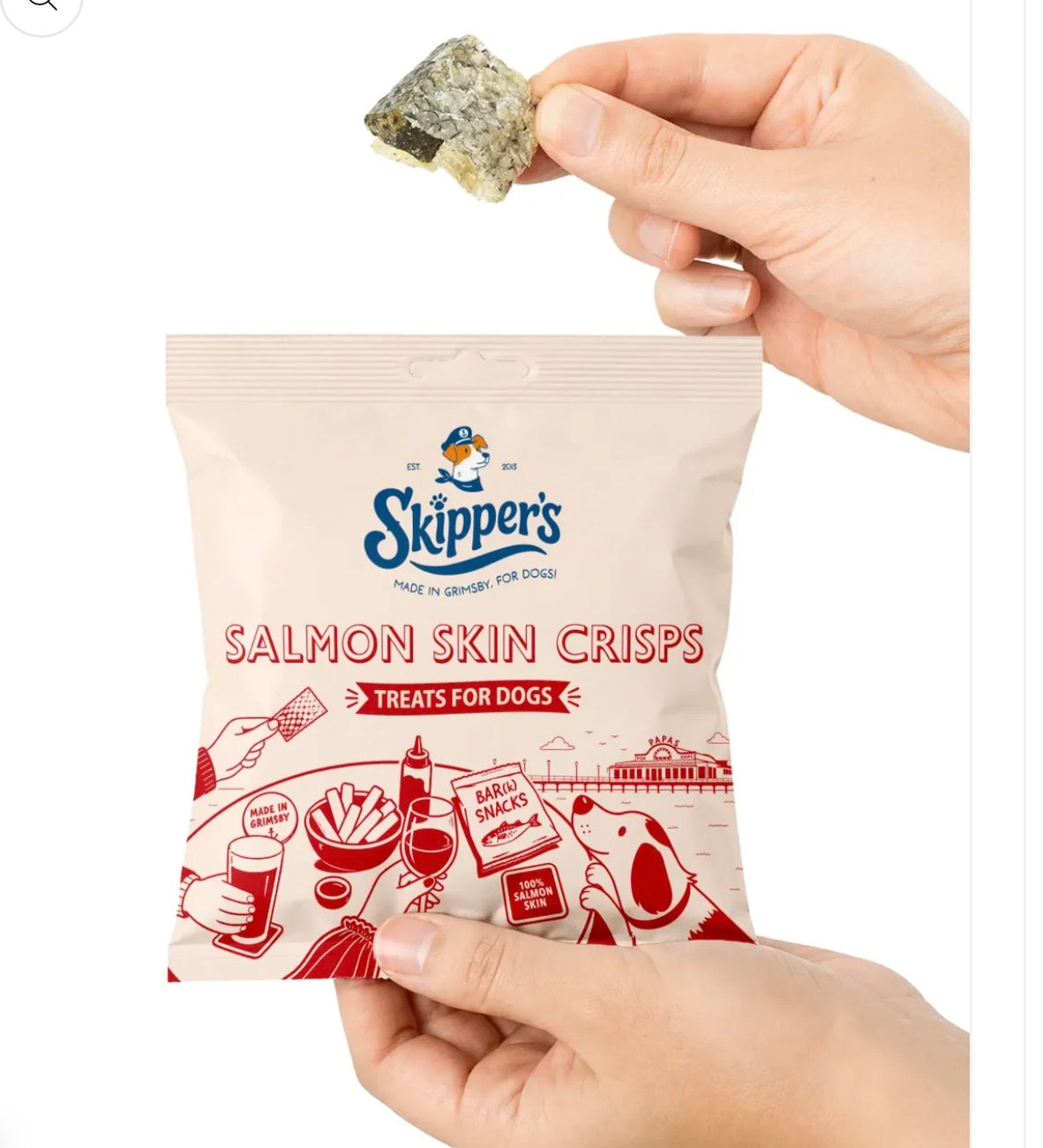 Skippers Salmon Skin Crisps