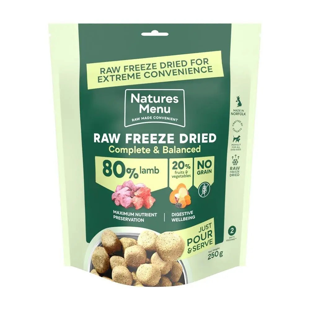 Natures Menu Raw Freeze Dried Lamb - Birdham Animal Feeds