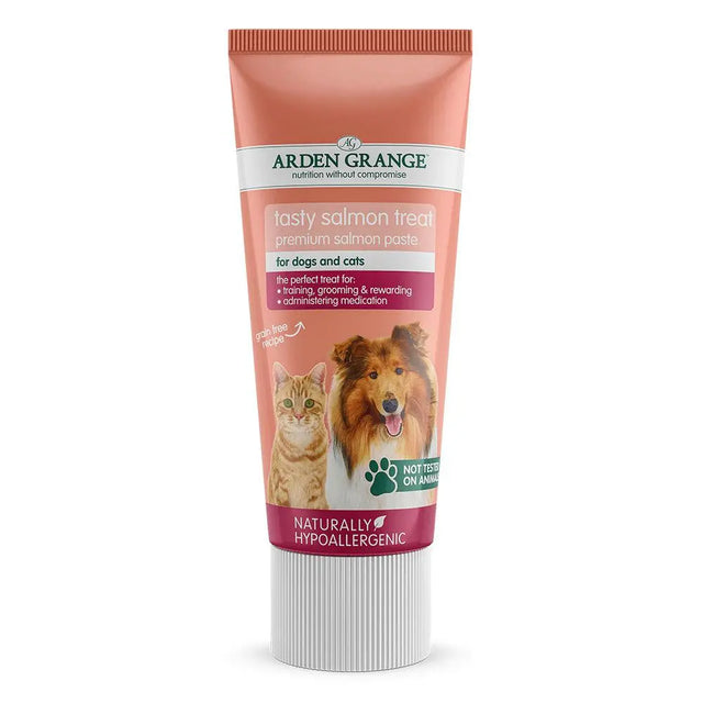 Arden Grange Tasty Salmon Treat Paste For Dogs And Cats 75g - Birdham Animal Feeds