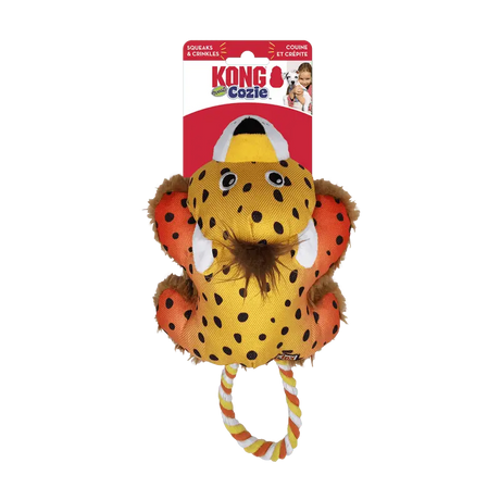 Kong Tuggz Cozie Cheetah Sm/Md - Birdham Animal Feeds
