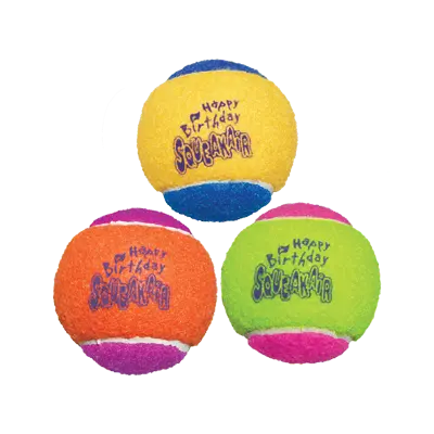 Kong Squeaker Birthday ball 3 Pack Kong