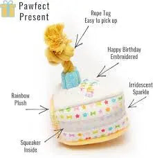 Pet London Rainbow Sparkle Dog Happy Birthday Cake Pet London