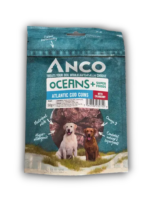 Anco Oceans Atlantic Cod Coins With Cramberry Birdham Animal Feeds