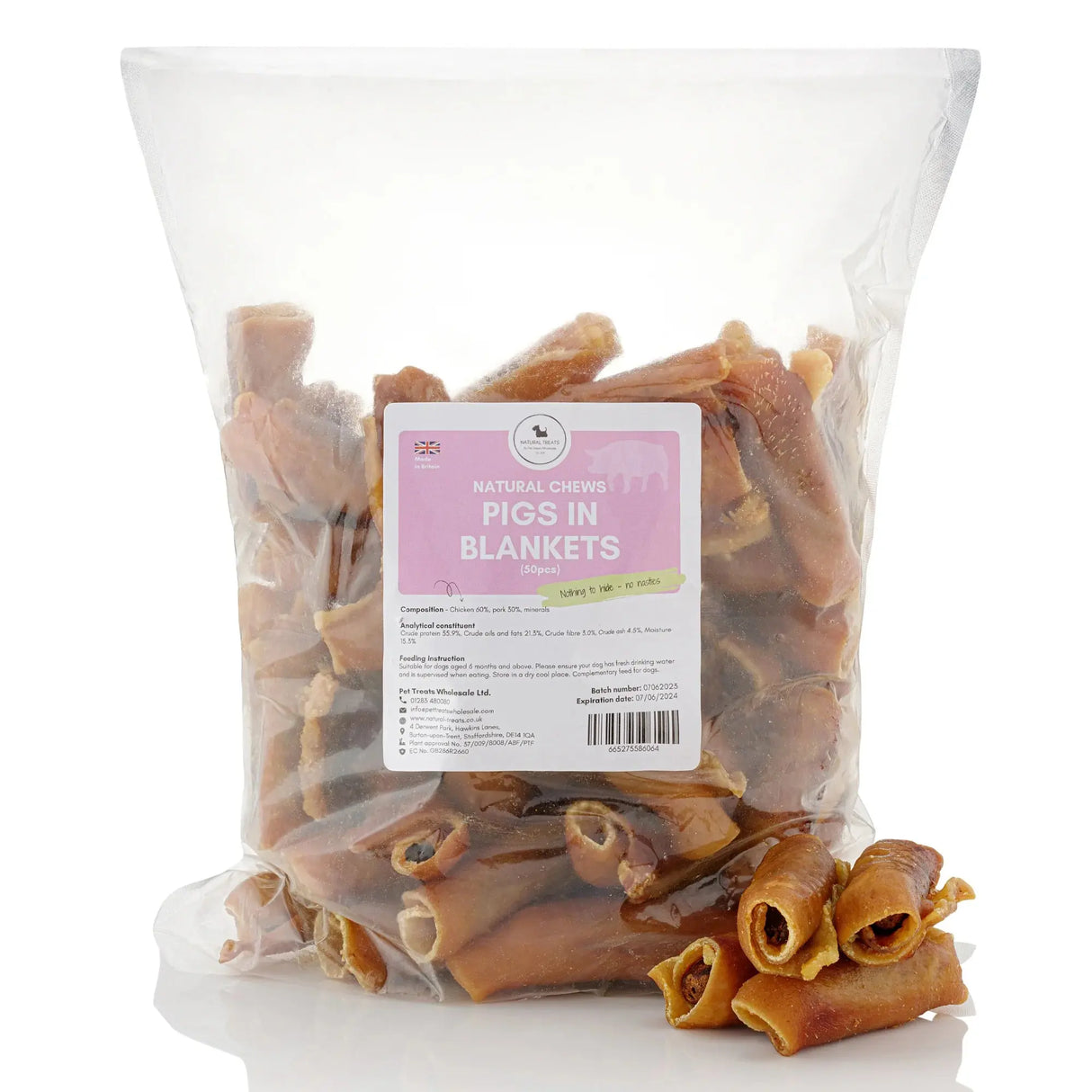 Pigs In Blankets 10pcs natural treats wholesale