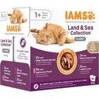 Iams Advanced Nutrition Adult 1+ Years Cat Land & Sea Collection in Jelly 8pk Iams