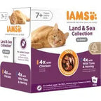 Iams Advanced Nutrition Senior 7+ Years Land & Sea Collection in Gravy 8pk Iams