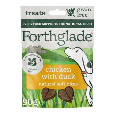 National Trust Soft Bite Treats with Chicken and Duck 90g Forthglade