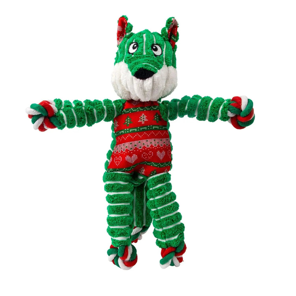 Kong Holiday Floppy Knots Fox Small/Medium Kong