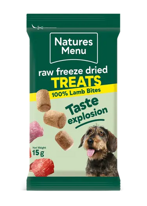Natures Menu Raw Freeze Dried Lamb Treats Birdham Animal Feeds