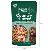 Natures Menu Country Hunter 80% Succulent Duck Pouches 150g Natures Menu