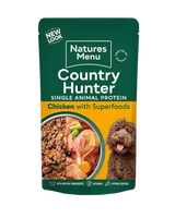 Natures Menu Country Hunter 80% Free Range Chicken Pouches 150g Natures Menu