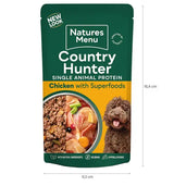 Natures Menu Country Hunter 80% Free Range Chicken Pouches 150g Natures Menu