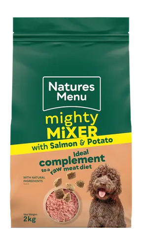Natures Menu Mighty Mixer With Salmon And Potatoes Birdham Animal Feeds