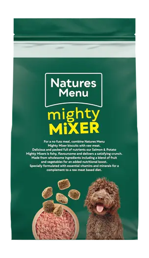 Natures Menu Mighty Mixer With Salmon And Potatoes Birdham Animal Feeds