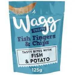 Wagg Treats Fish Fingers And Chips Wagg