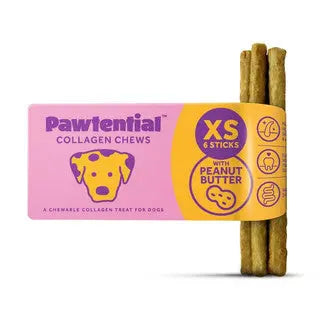 Pawtential Collagen Chews Peanut Butter XSmall 5Pk Pawtentail