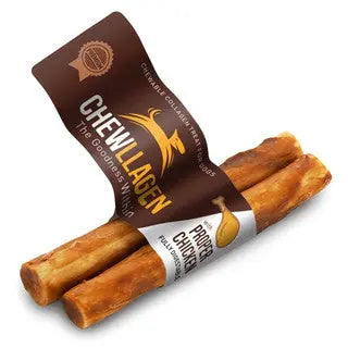 Chewllagen Collagen Chicken Flavour Roll Medium 5" Dog Chew 2 pack Birdham Animal Feeds