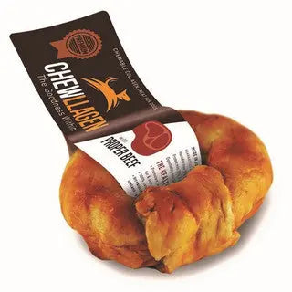 Chewllagen Collagen Beef Flavour Donut 3.5 Inch Dog Chew Birdham Animal Feeds