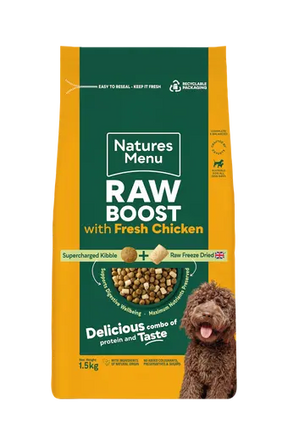Natures Menu Chicken Raw Boost 1.5KG Birdham Animal Feeds