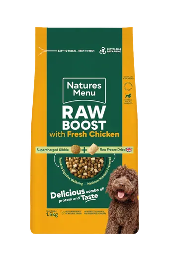 Natures Menu Chicken Raw Boost 1.5KG Birdham Animal Feeds