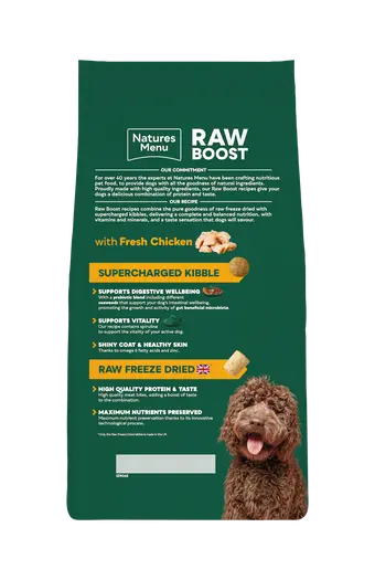 Natures Menu Chicken Raw Boost 1.5KG Birdham Animal Feeds